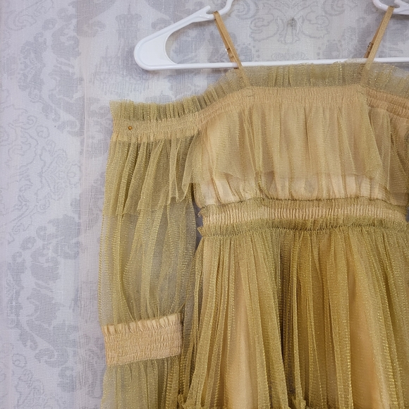 Ooh! La La Couture Girls Gold Sparkle Every Dress Size 5 and 4T - Picture 5 of 16